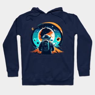 Astronaut and Bizzare Planet Hoodie